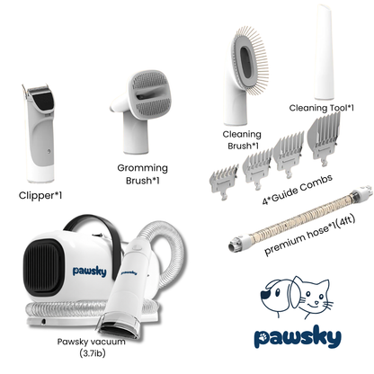 Pawsky™ 2-in-1: Brushes & Vacuums